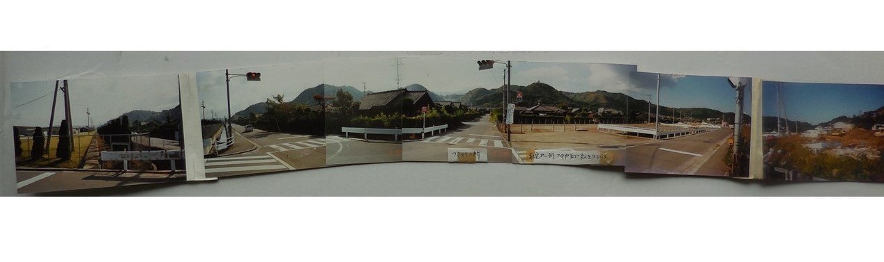 山田社宅入口旧踏切より