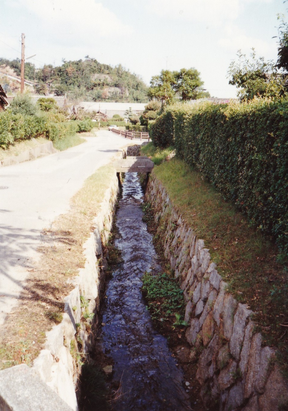 D横の南北の川