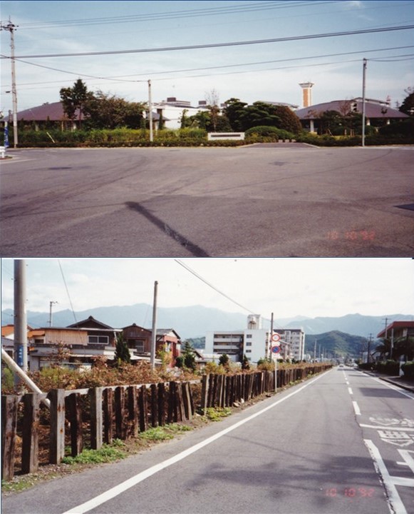 旧泉寿亭交差点より